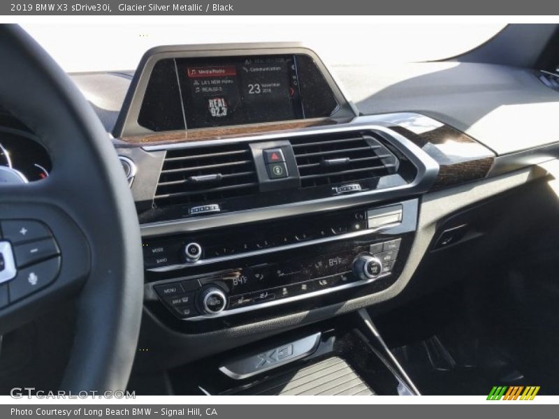 Glacier Silver Metallic / Black 2019 BMW X3 sDrive30i