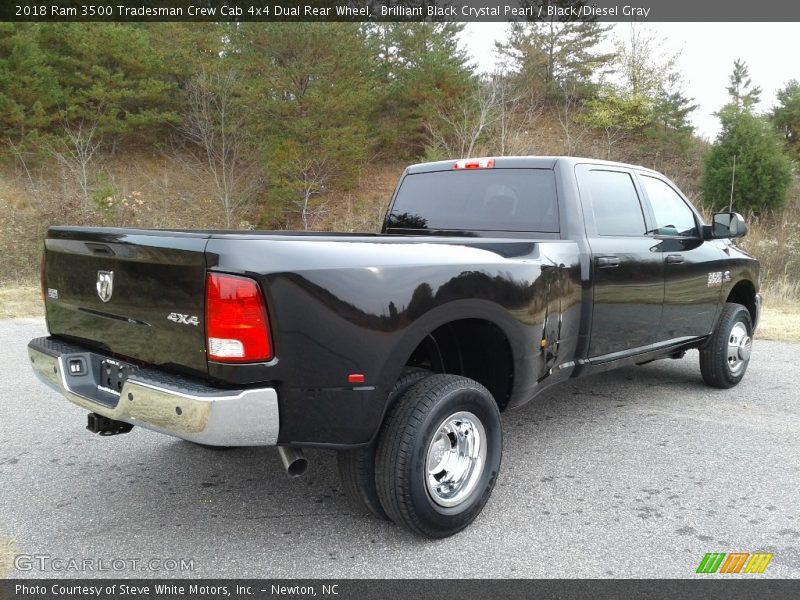 Brilliant Black Crystal Pearl / Black/Diesel Gray 2018 Ram 3500 Tradesman Crew Cab 4x4 Dual Rear Wheel