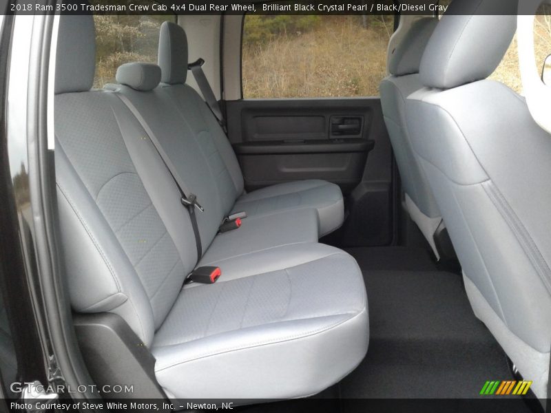 Brilliant Black Crystal Pearl / Black/Diesel Gray 2018 Ram 3500 Tradesman Crew Cab 4x4 Dual Rear Wheel