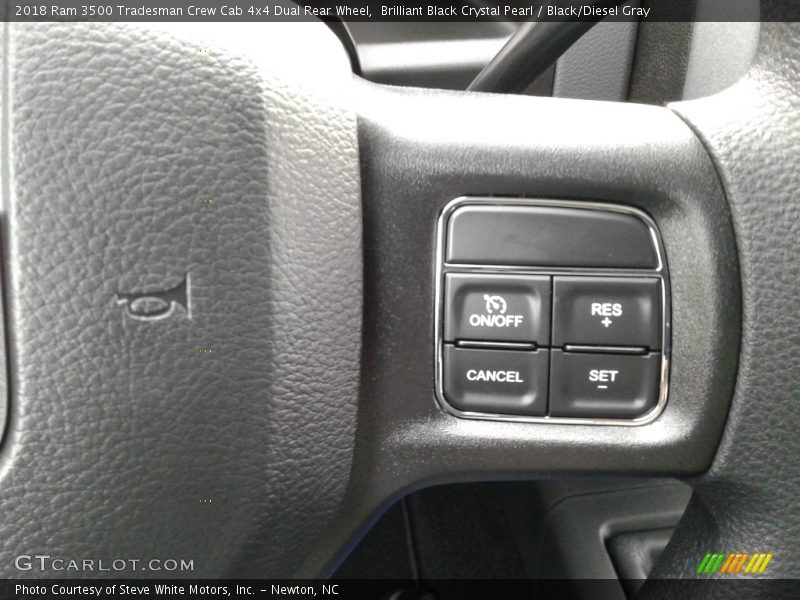 Brilliant Black Crystal Pearl / Black/Diesel Gray 2018 Ram 3500 Tradesman Crew Cab 4x4 Dual Rear Wheel