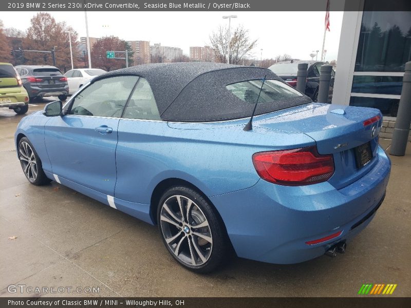Seaside Blue Metallic / Oyster/Black 2019 BMW 2 Series 230i xDrive Convertible