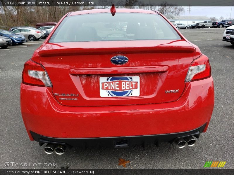 Pure Red / Carbon Black 2019 Subaru WRX Limited