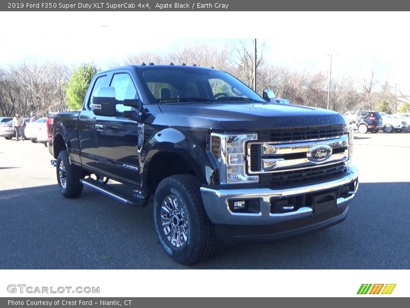 Agate Black / Earth Gray 2019 Ford F350 Super Duty XLT SuperCab 4x4