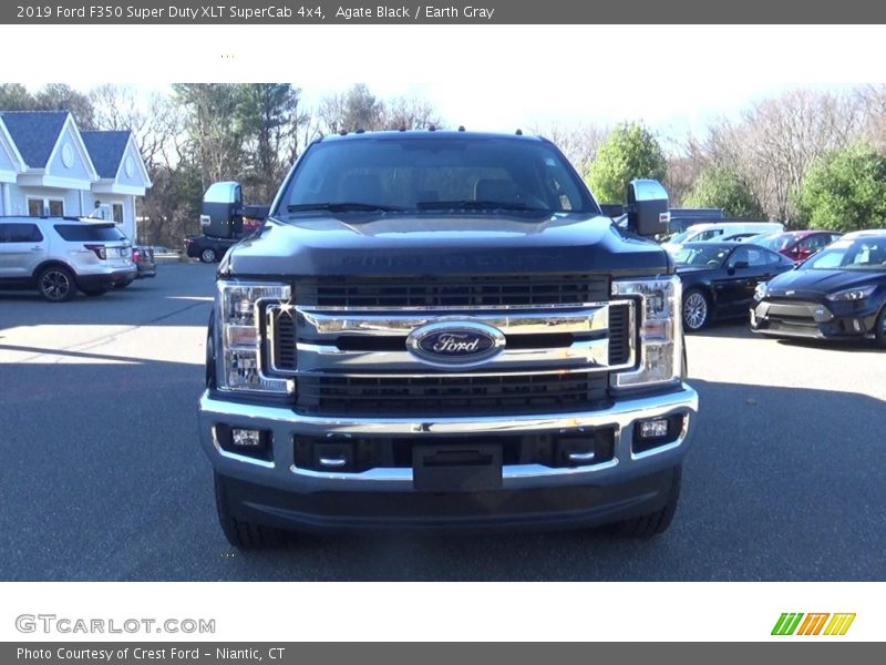Agate Black / Earth Gray 2019 Ford F350 Super Duty XLT SuperCab 4x4