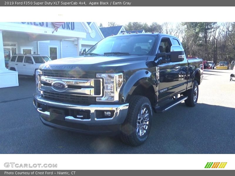 Agate Black / Earth Gray 2019 Ford F350 Super Duty XLT SuperCab 4x4