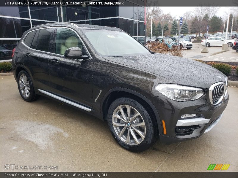 Dark Olive Metallic / Canberra Beige/Black 2019 BMW X3 xDrive30i
