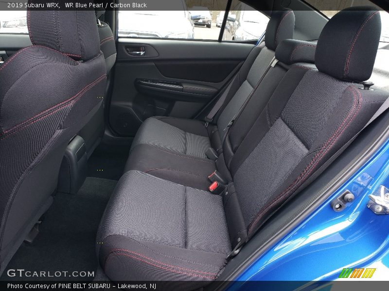 Rear Seat of 2019 WRX 