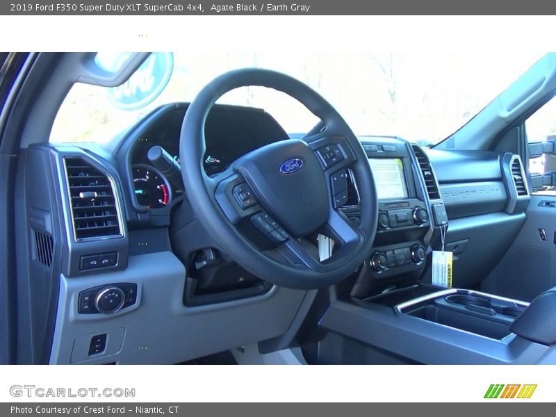 Agate Black / Earth Gray 2019 Ford F350 Super Duty XLT SuperCab 4x4
