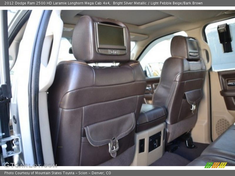 Bright Silver Metallic / Light Pebble Beige/Bark Brown 2012 Dodge Ram 2500 HD Laramie Longhorn Mega Cab 4x4