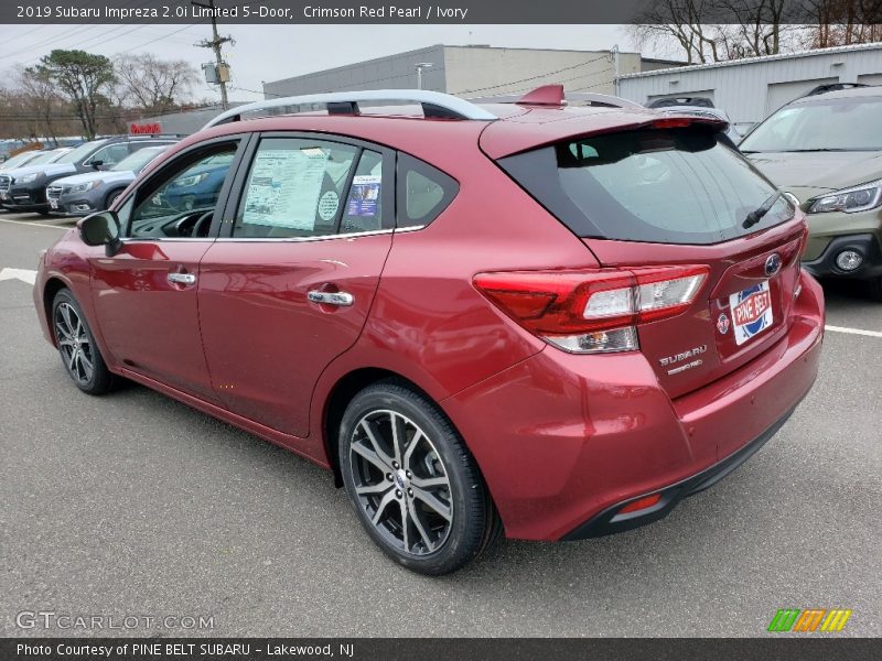 Crimson Red Pearl / Ivory 2019 Subaru Impreza 2.0i Limited 5-Door