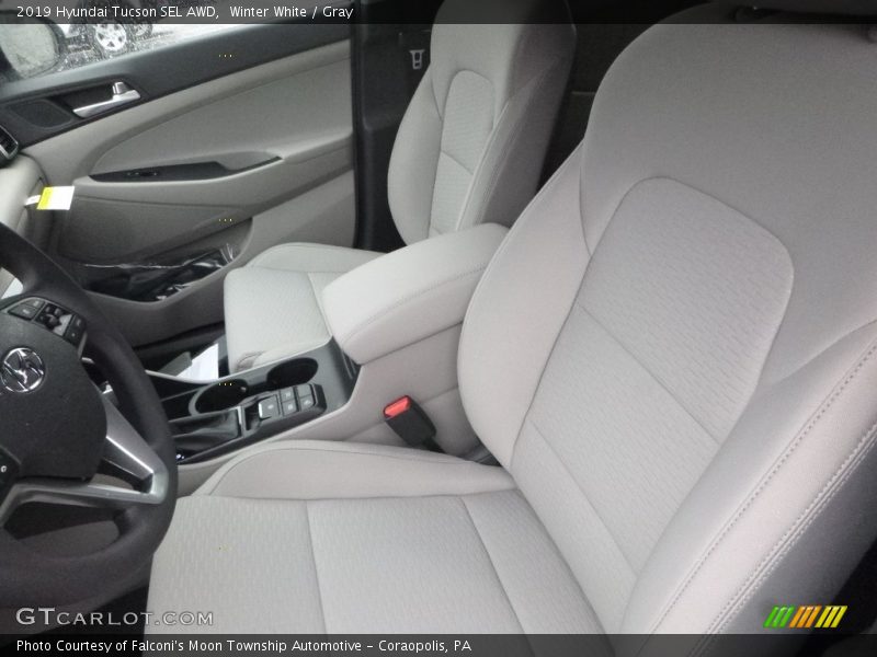 Winter White / Gray 2019 Hyundai Tucson SEL AWD