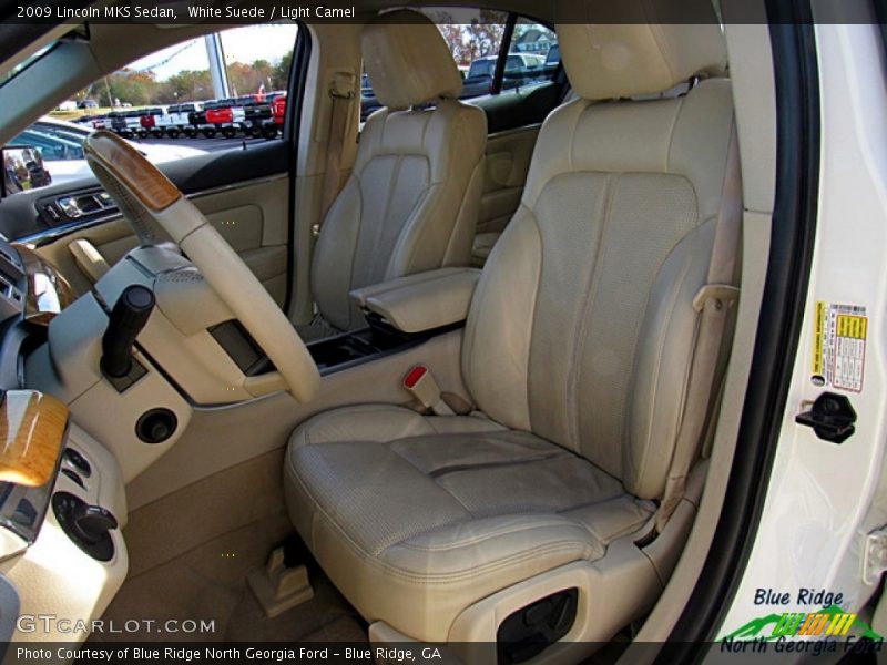 White Suede / Light Camel 2009 Lincoln MKS Sedan