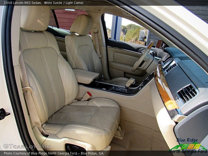 White Suede / Light Camel 2009 Lincoln MKS Sedan