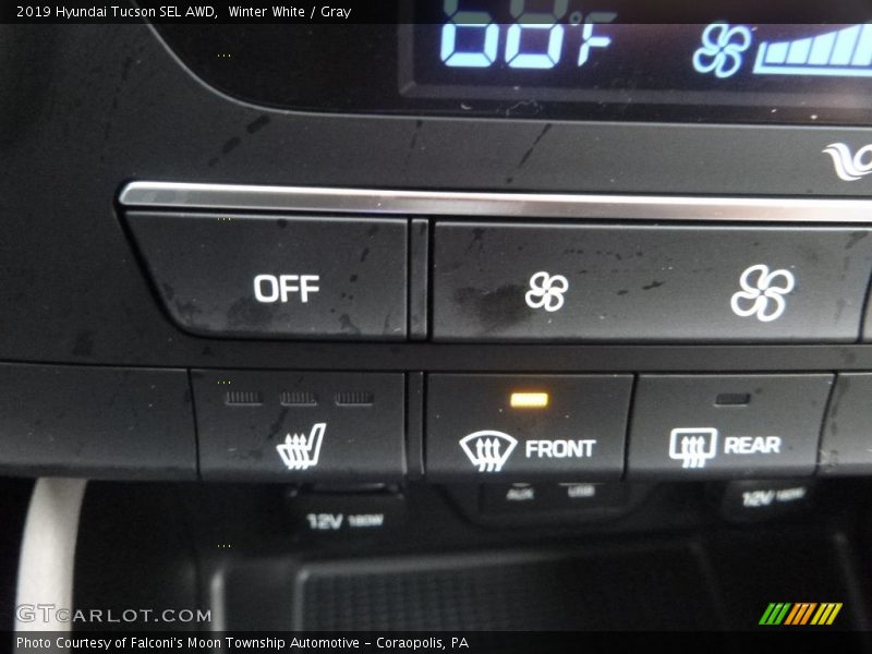 Winter White / Gray 2019 Hyundai Tucson SEL AWD