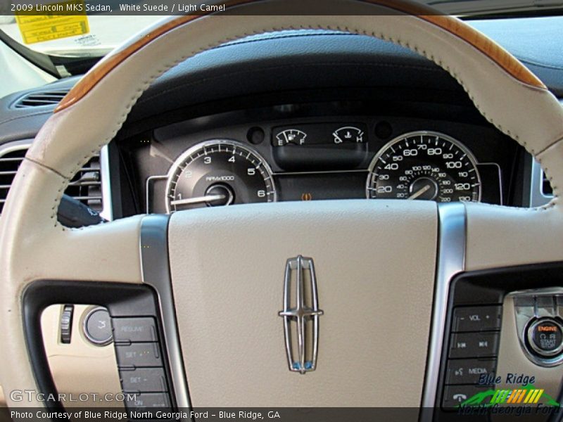 White Suede / Light Camel 2009 Lincoln MKS Sedan