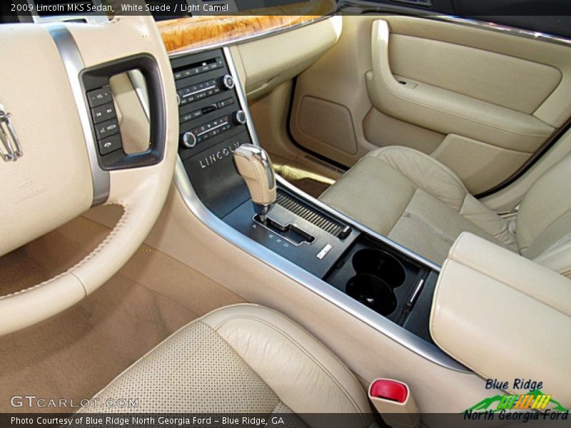 White Suede / Light Camel 2009 Lincoln MKS Sedan