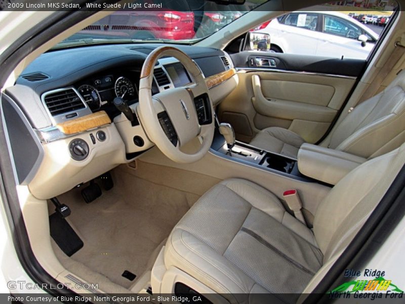 White Suede / Light Camel 2009 Lincoln MKS Sedan