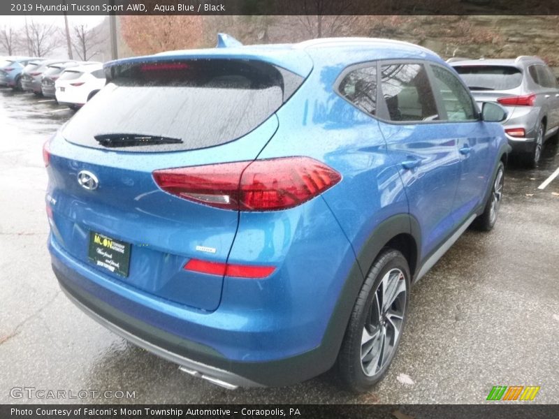 Aqua Blue / Black 2019 Hyundai Tucson Sport AWD