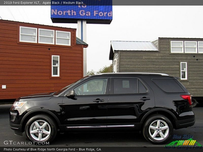 Agate Black / Medium Black 2019 Ford Explorer XLT