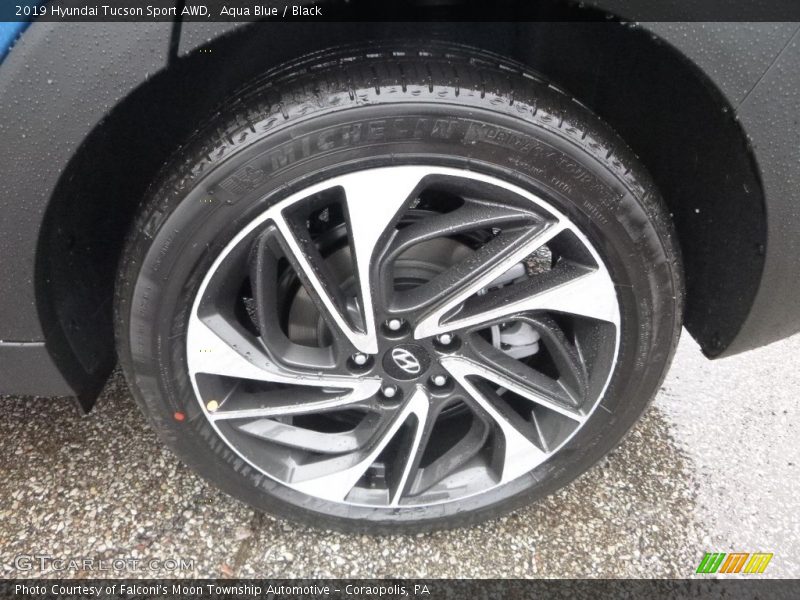 Aqua Blue / Black 2019 Hyundai Tucson Sport AWD