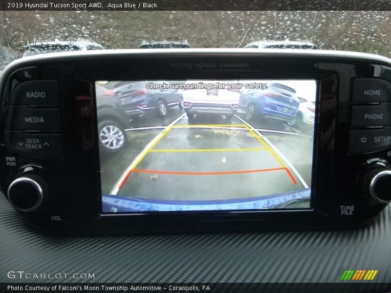 Aqua Blue / Black 2019 Hyundai Tucson Sport AWD