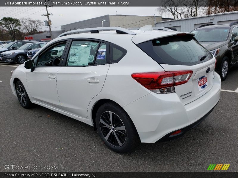 Crystal White Pearl / Ivory 2019 Subaru Impreza 2.0i Premium 5-Door