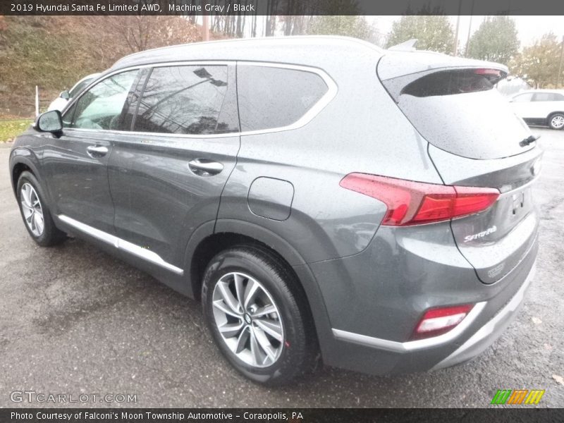 Machine Gray / Black 2019 Hyundai Santa Fe Limited AWD