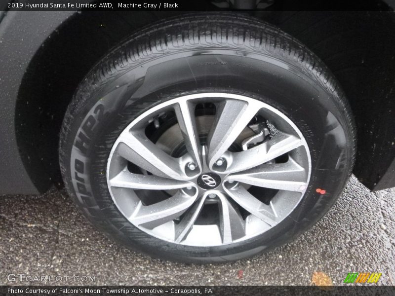 Machine Gray / Black 2019 Hyundai Santa Fe Limited AWD