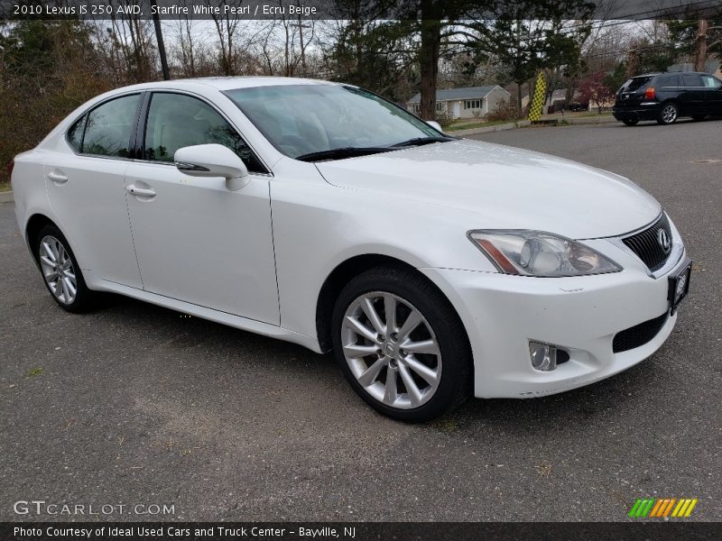 Starfire White Pearl / Ecru Beige 2010 Lexus IS 250 AWD