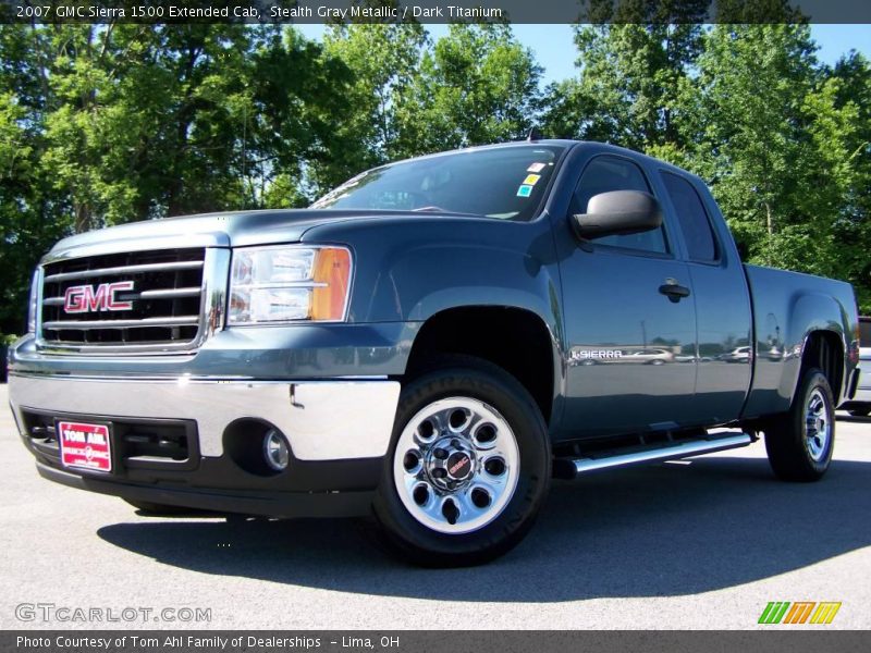 Stealth Gray Metallic / Dark Titanium 2007 GMC Sierra 1500 Extended Cab
