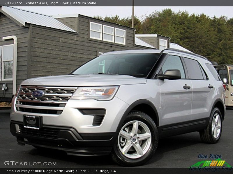 Ingot Silver / Medium Stone 2019 Ford Explorer 4WD