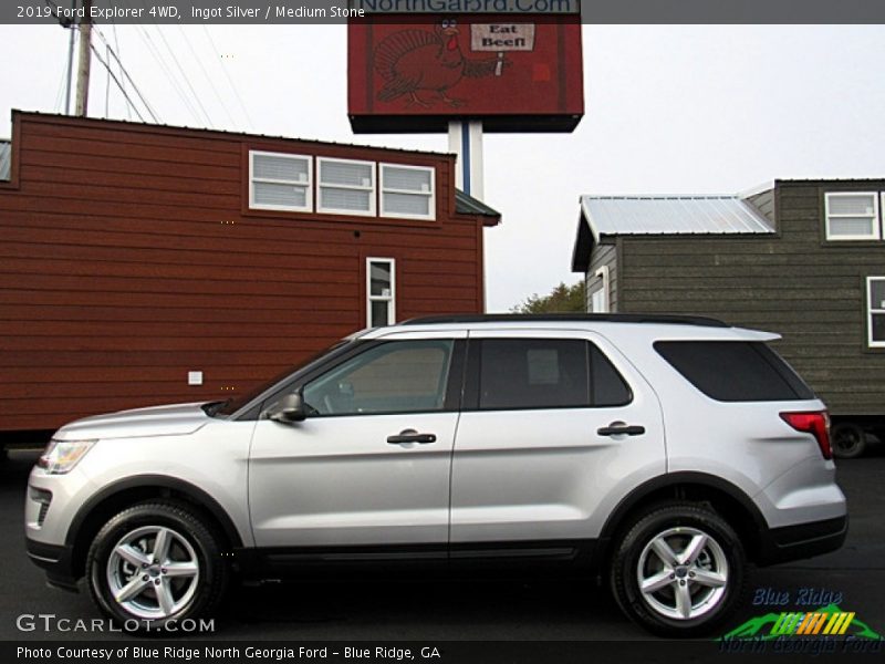 Ingot Silver / Medium Stone 2019 Ford Explorer 4WD