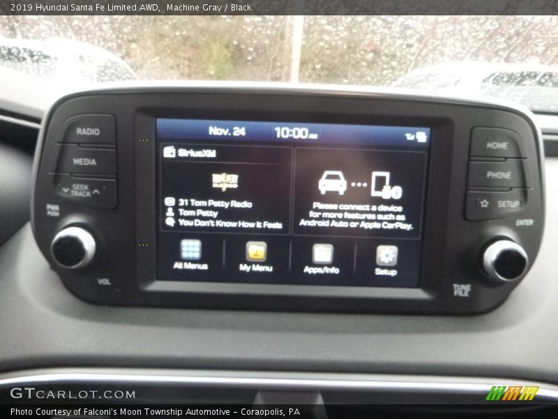 Machine Gray / Black 2019 Hyundai Santa Fe Limited AWD