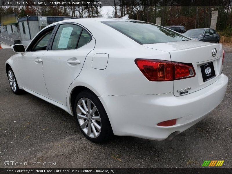 Starfire White Pearl / Ecru Beige 2010 Lexus IS 250 AWD