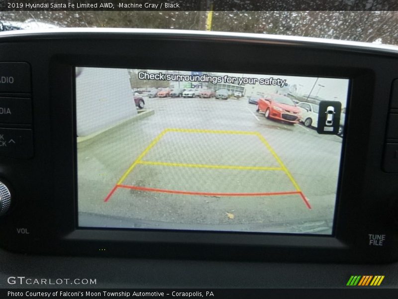 Machine Gray / Black 2019 Hyundai Santa Fe Limited AWD