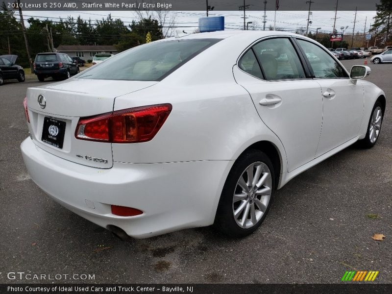Starfire White Pearl / Ecru Beige 2010 Lexus IS 250 AWD