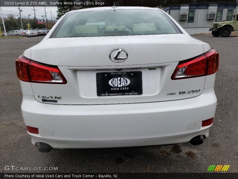 Starfire White Pearl / Ecru Beige 2010 Lexus IS 250 AWD