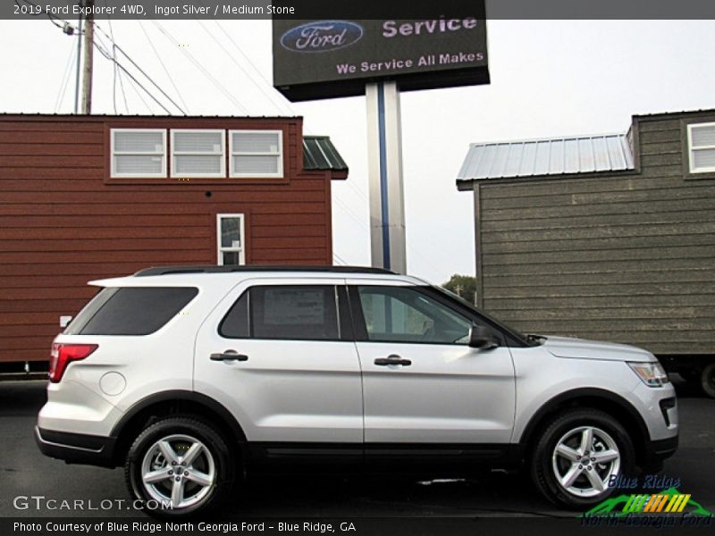 Ingot Silver / Medium Stone 2019 Ford Explorer 4WD
