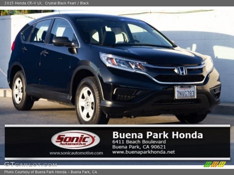 Crystal Black Pearl / Black 2015 Honda CR-V LX
