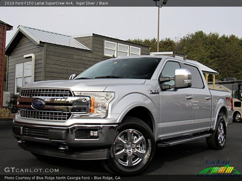 Ingot Silver / Black 2019 Ford F150 Lariat SuperCrew 4x4