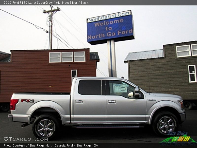 Ingot Silver / Black 2019 Ford F150 Lariat SuperCrew 4x4