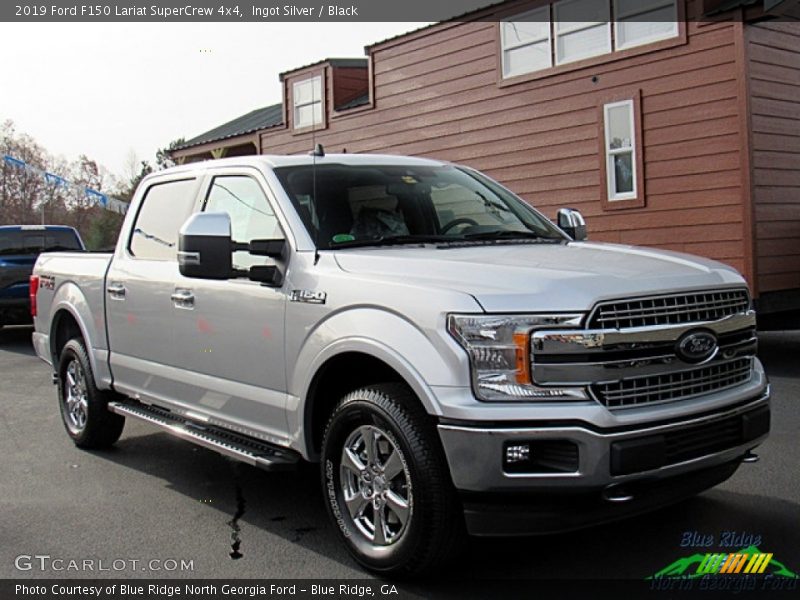 Ingot Silver / Black 2019 Ford F150 Lariat SuperCrew 4x4