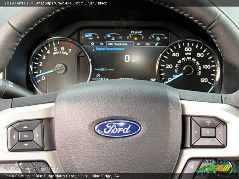 Ingot Silver / Black 2019 Ford F150 Lariat SuperCrew 4x4