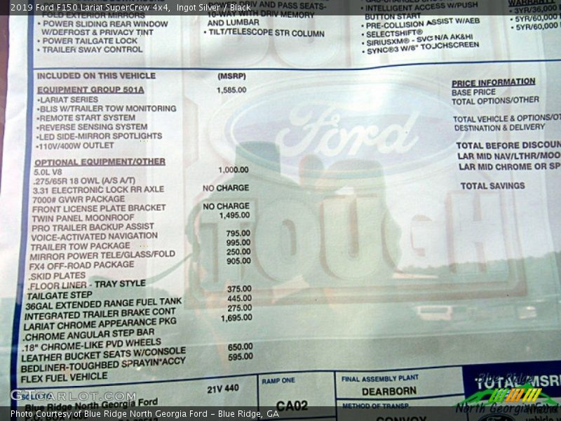 Ingot Silver / Black 2019 Ford F150 Lariat SuperCrew 4x4