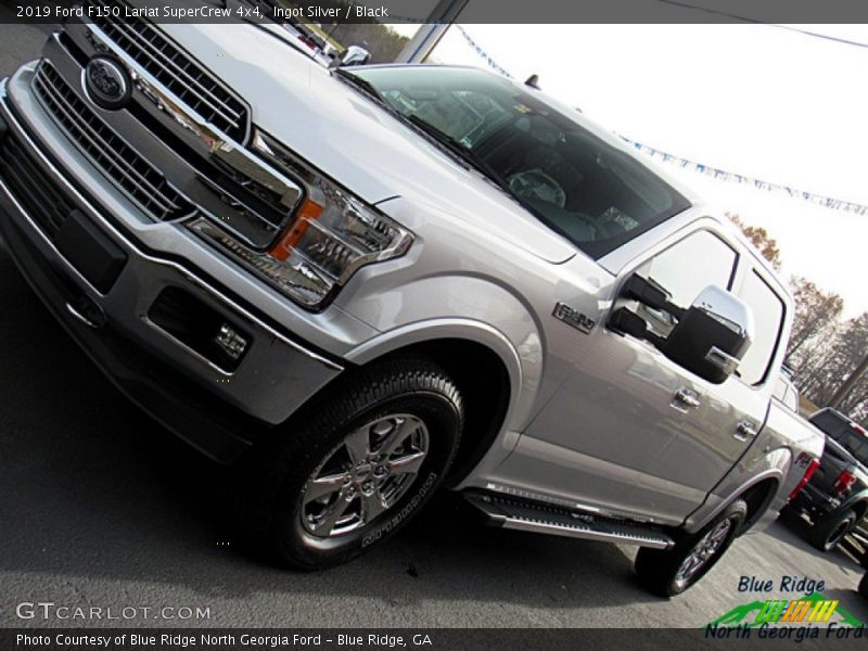 Ingot Silver / Black 2019 Ford F150 Lariat SuperCrew 4x4