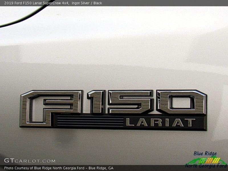 Ingot Silver / Black 2019 Ford F150 Lariat SuperCrew 4x4