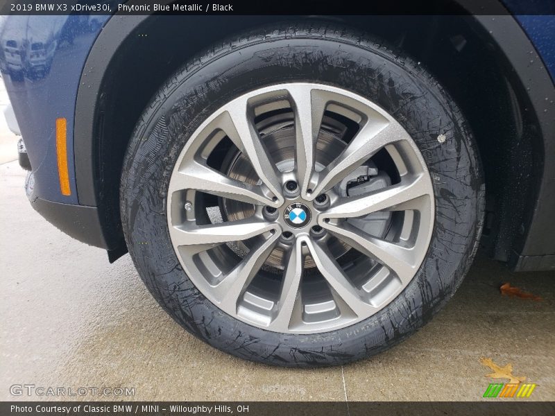 Phytonic Blue Metallic / Black 2019 BMW X3 xDrive30i