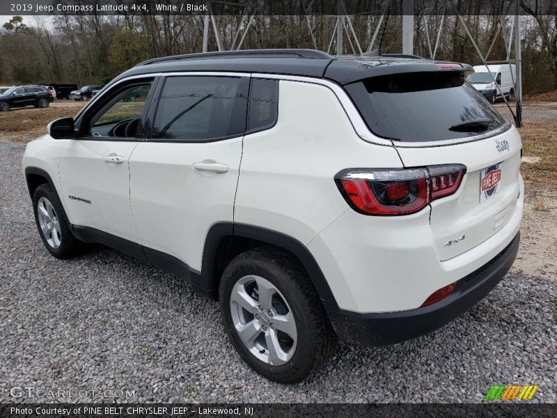 White / Black 2019 Jeep Compass Latitude 4x4