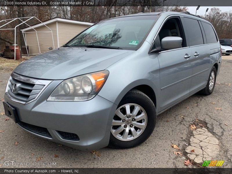 Ocean Mist Metallic / Gray 2008 Honda Odyssey EX