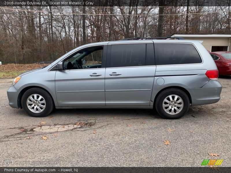 Ocean Mist Metallic / Gray 2008 Honda Odyssey EX